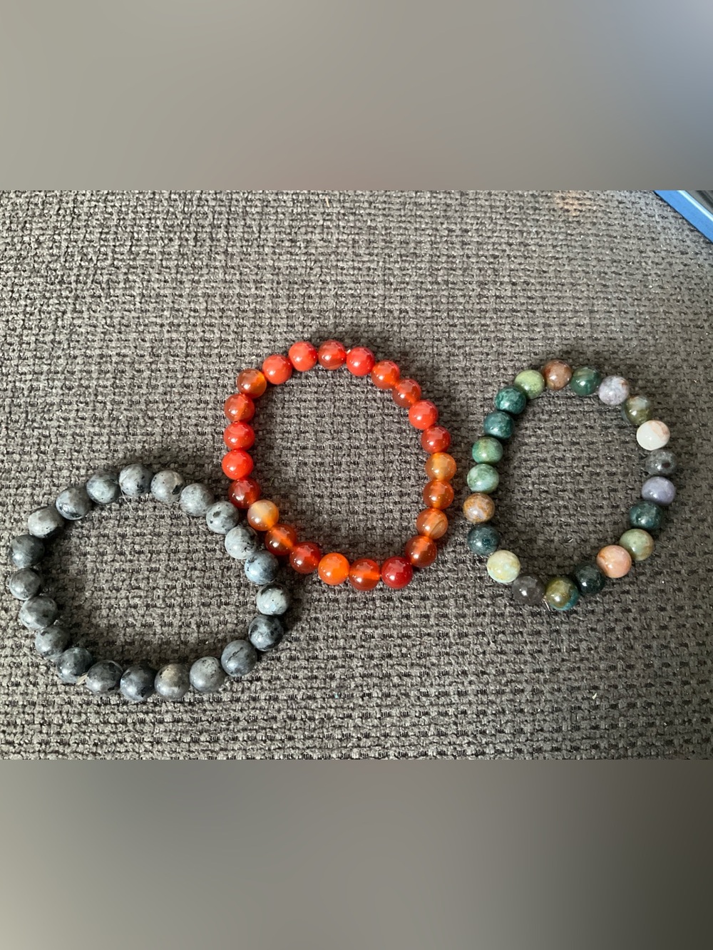 3 Natural Stone Bracelets